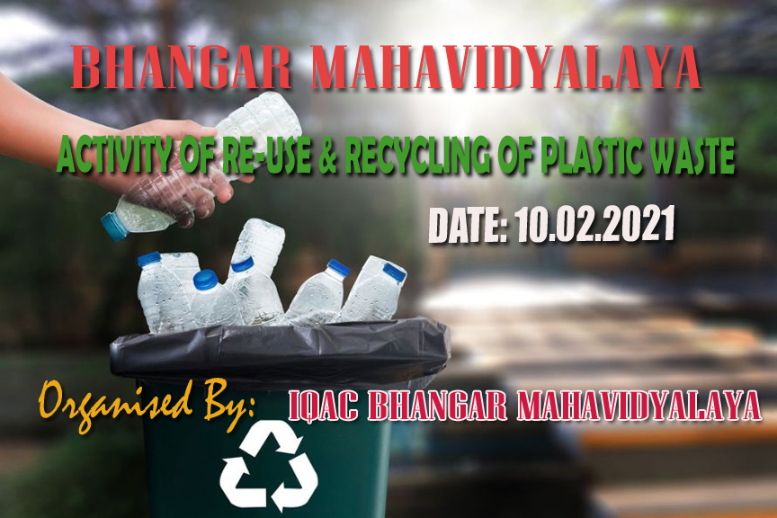 10.02.2021: Re-Use and Recycling of Plastic Waste